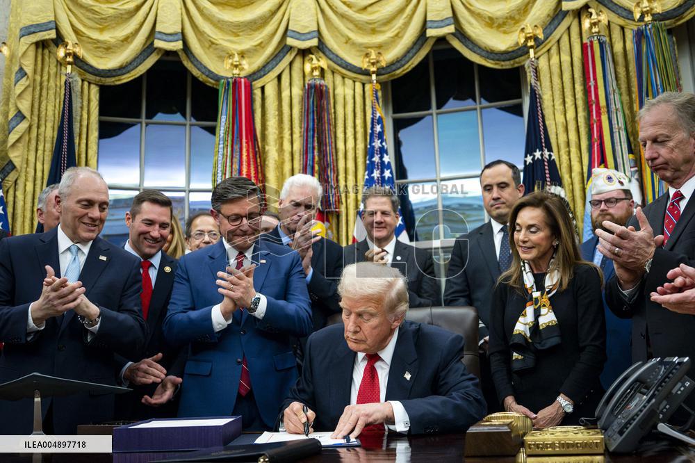 President Trump Signs Funding Bill To Reopen The Federal Government