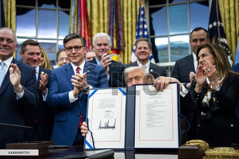 President Trump Signs Funding Bill To Reopen The Federal Government