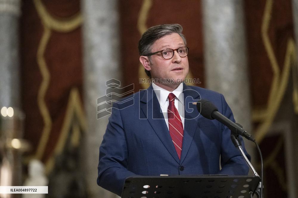 Speak Johnson Presser After US House Vote to Reopen the US Government