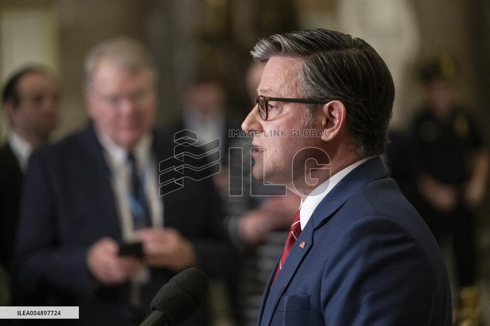 Speak Johnson Presser After US House Vote to Reopen the US Government