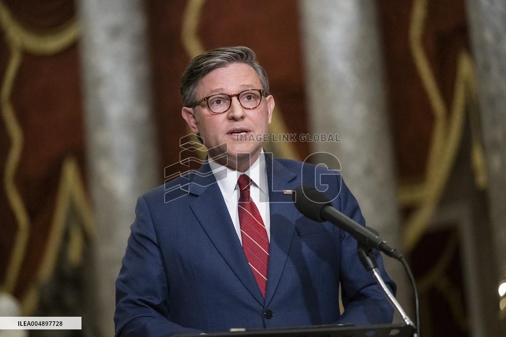 Speak Johnson Presser After US House Vote to Reopen the US Government