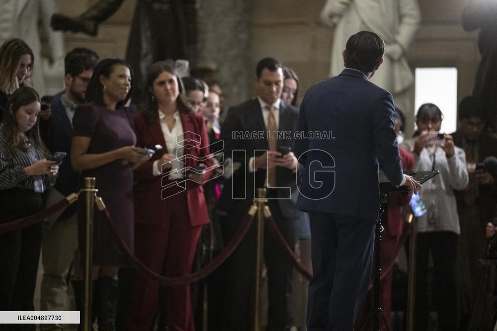 Speak Johnson Presser After US House Vote to Reopen the US Government