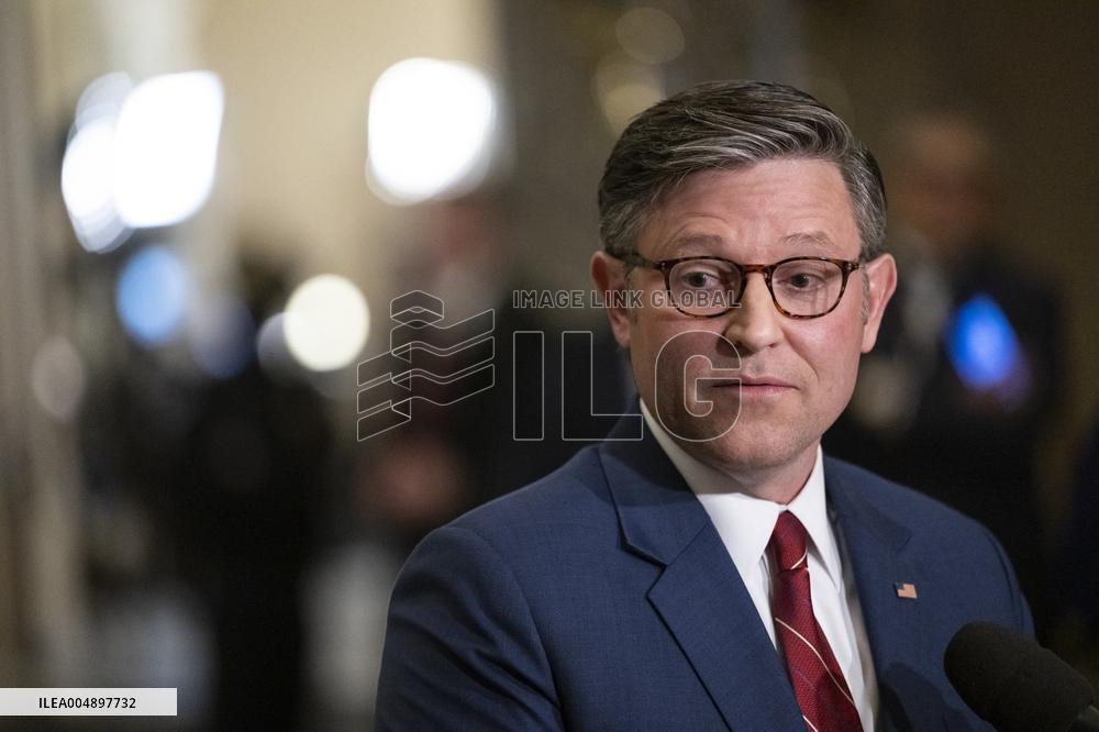 Speak Johnson Presser After US House Vote to Reopen the US Government