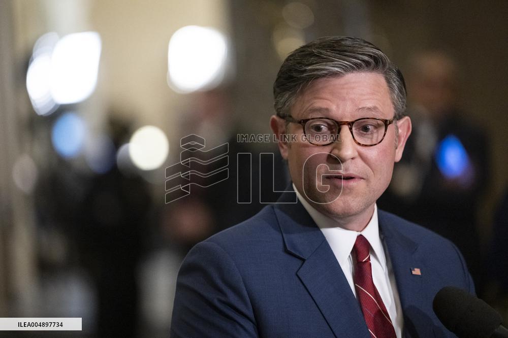 Speak Johnson Presser After US House Vote to Reopen the US Government