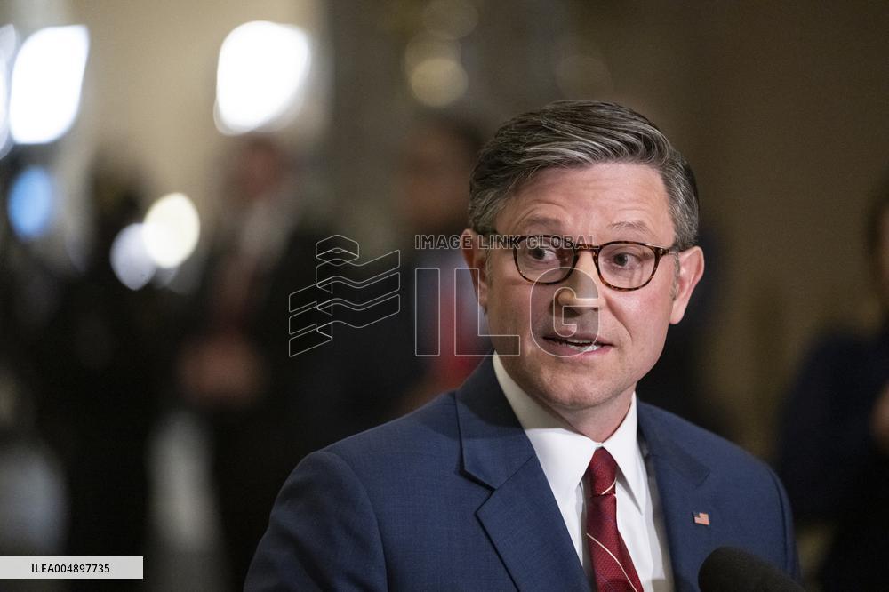 Speak Johnson Presser After US House Vote to Reopen the US Government