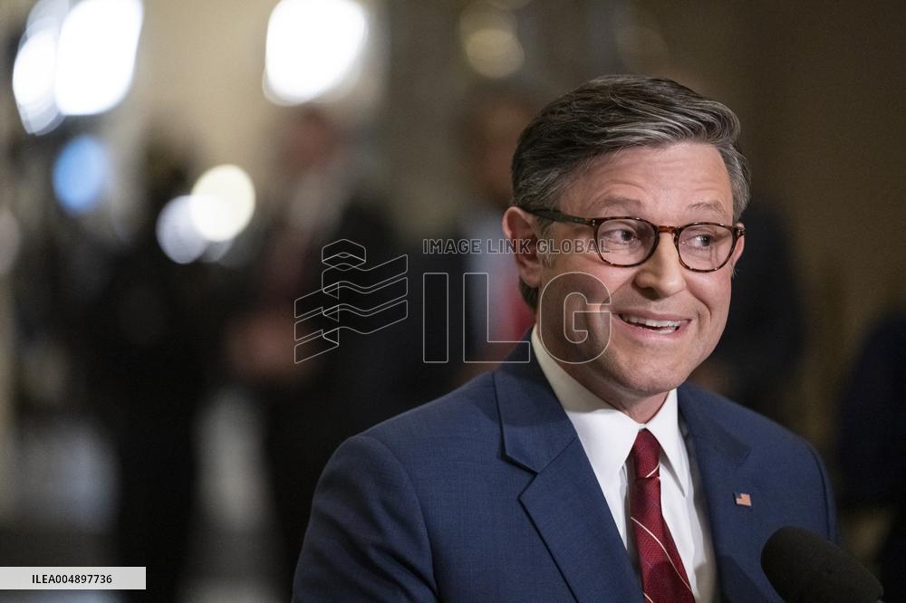 Speak Johnson Presser After US House Vote to Reopen the US Government