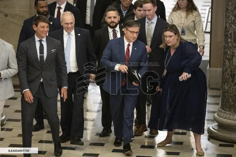 Speak Johnson Presser After US House Vote to Reopen the US Government