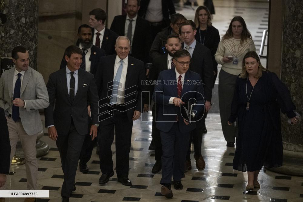 Speak Johnson Presser After US House Vote to Reopen the US Government