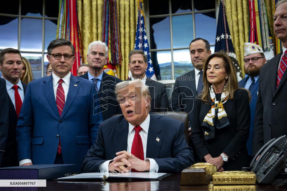 President Trump Signs Funding Bill To Reopen The Federal Government