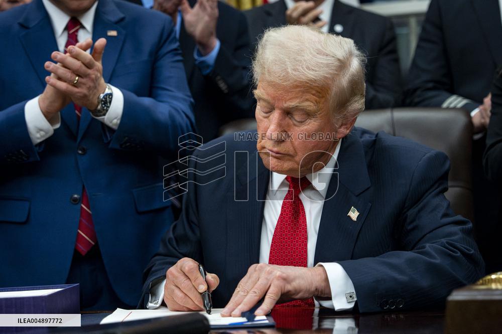 President Trump Signs Funding Bill To Reopen The Federal Government