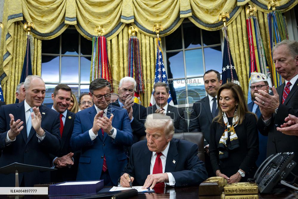 President Trump Signs Funding Bill To Reopen The Federal Government