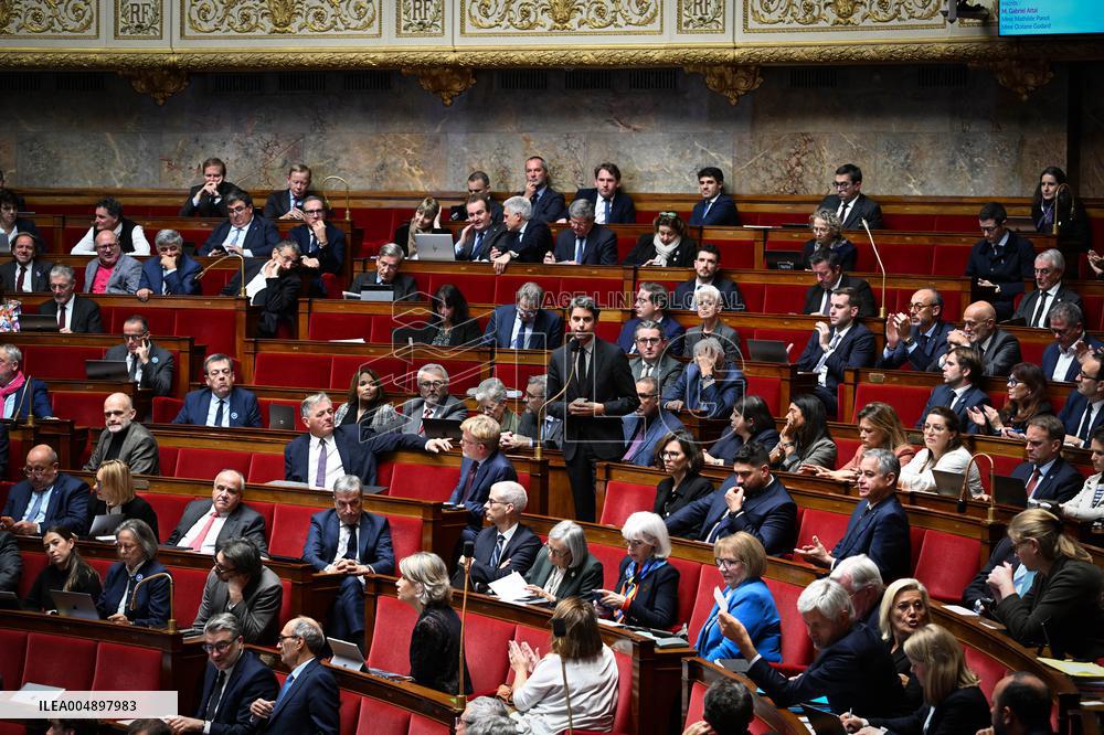 Suspension Of Pension Reform At The National Assembly - Paris