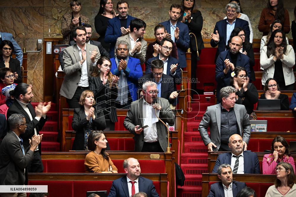 Suspension Of Pension Reform At The National Assembly - Paris
