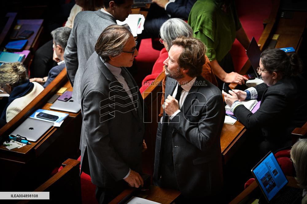Suspension Of Pension Reform At The National Assembly - Paris