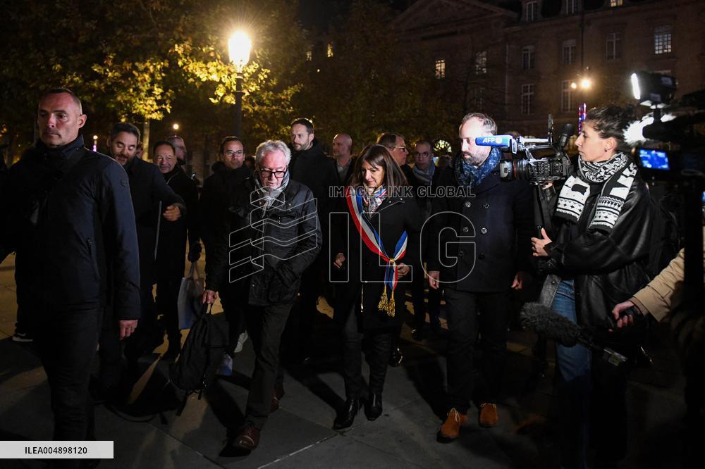 Anne Hidalgo At 2015 Attacks Commemoration - Paris