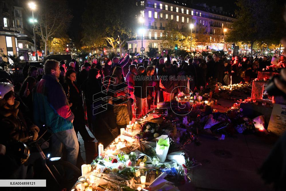 Anne Hidalgo At 2015 Attacks Commemoration - Paris