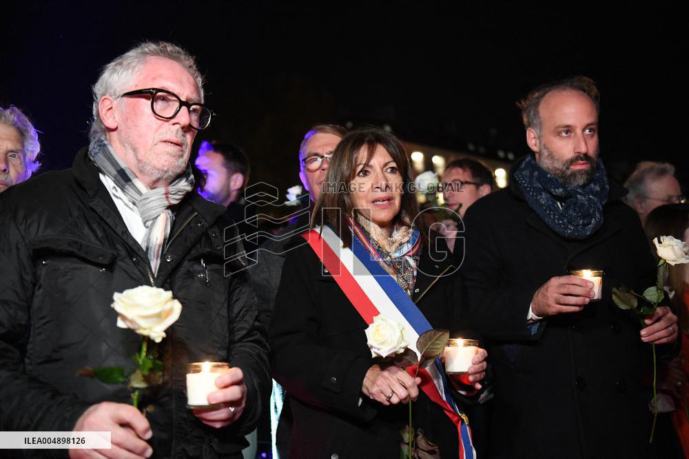 Anne Hidalgo At 2015 Attacks Commemoration - Paris