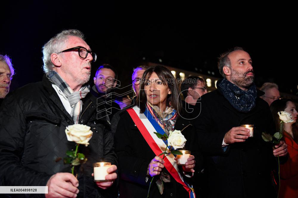 Anne Hidalgo At 2015 Attacks Commemoration - Paris