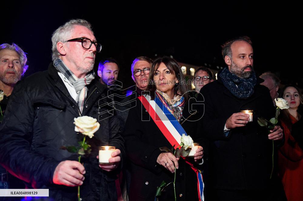 Anne Hidalgo At 2015 Attacks Commemoration - Paris