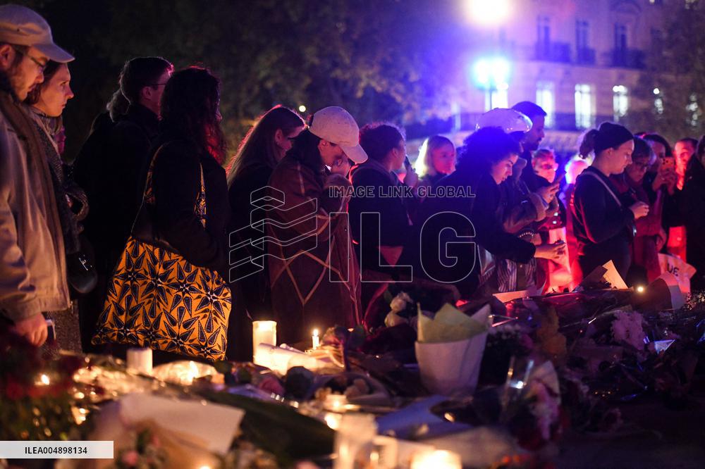 Anne Hidalgo At 2015 Attacks Commemoration - Paris