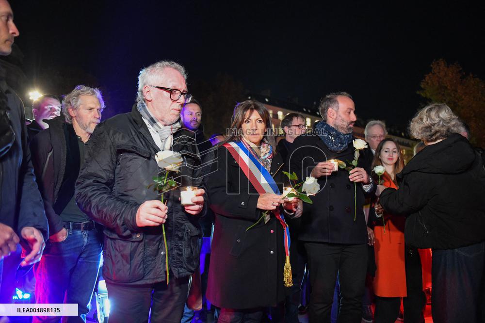 Anne Hidalgo At 2015 Attacks Commemoration - Paris