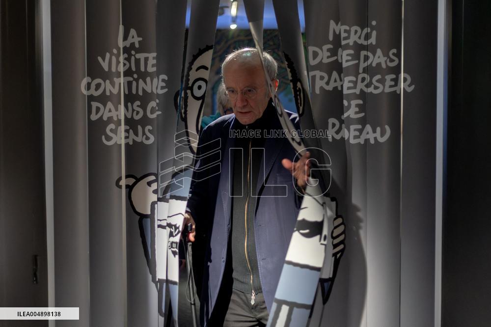 Exclusive - Philippe Geluck Exhibition Opens - Paris