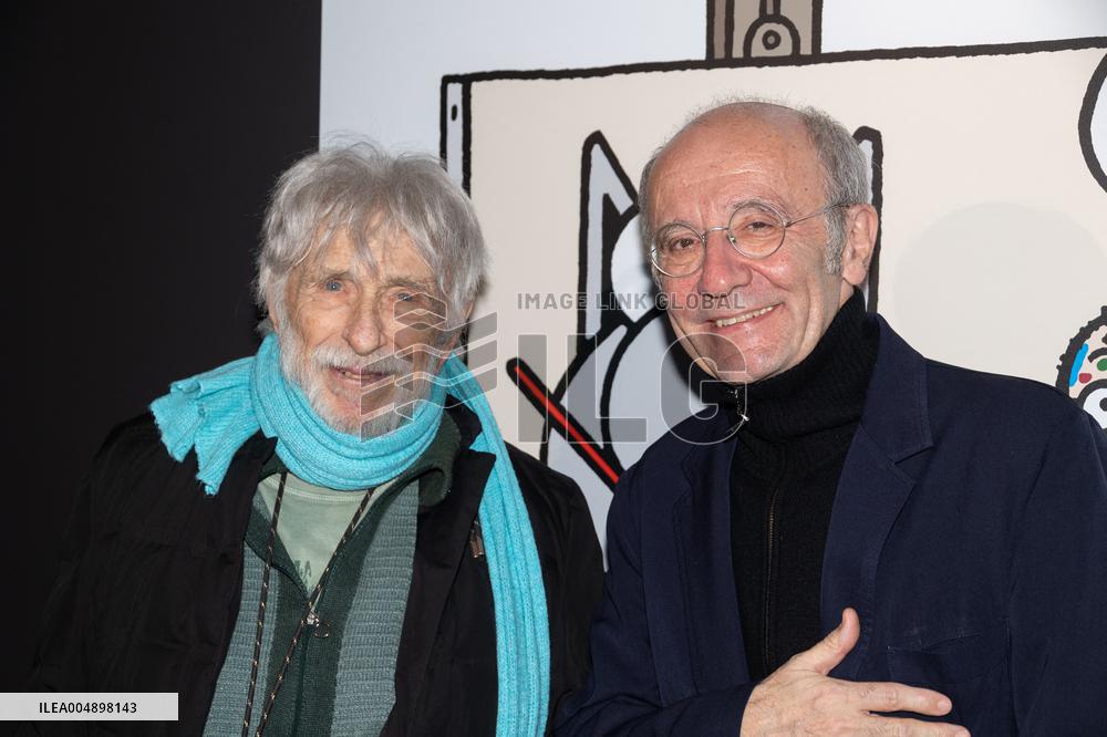 Exclusive - Philippe Geluck Exhibition Opens - Paris