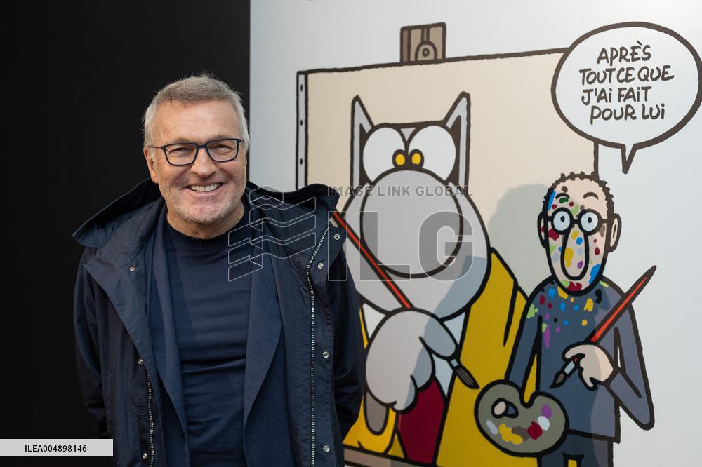 Exclusive - Philippe Geluck Exhibition Opens - Paris