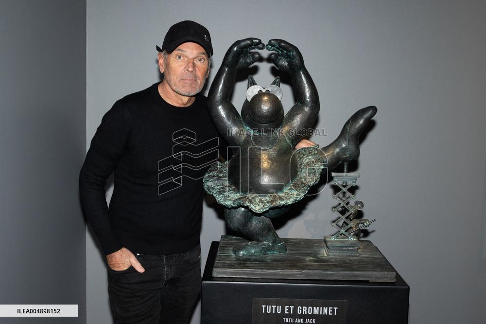 Exclusive - Philippe Geluck Exhibition Opens - Paris