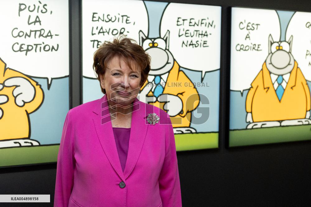 Exclusive - Philippe Geluck Exhibition Opens - Paris