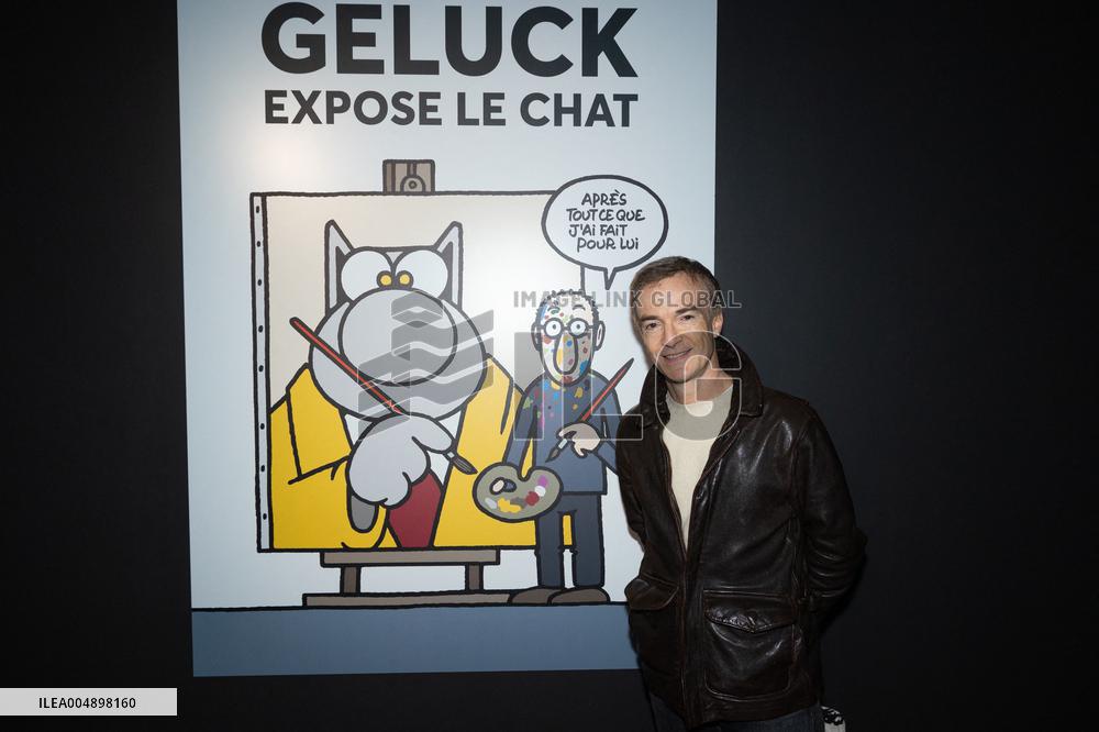 Exclusive - Philippe Geluck Exhibition Opens - Paris