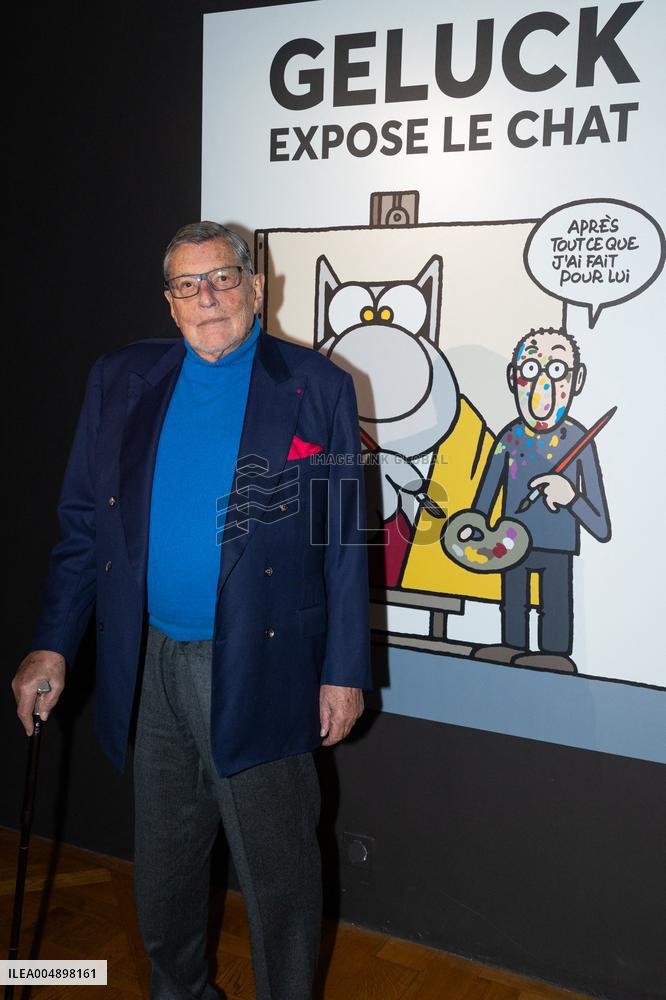 Exclusive - Philippe Geluck Exhibition Opens - Paris
