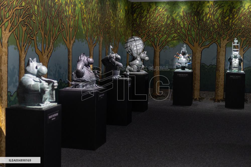 Exclusive - Philippe Geluck Exhibition Opens - Paris