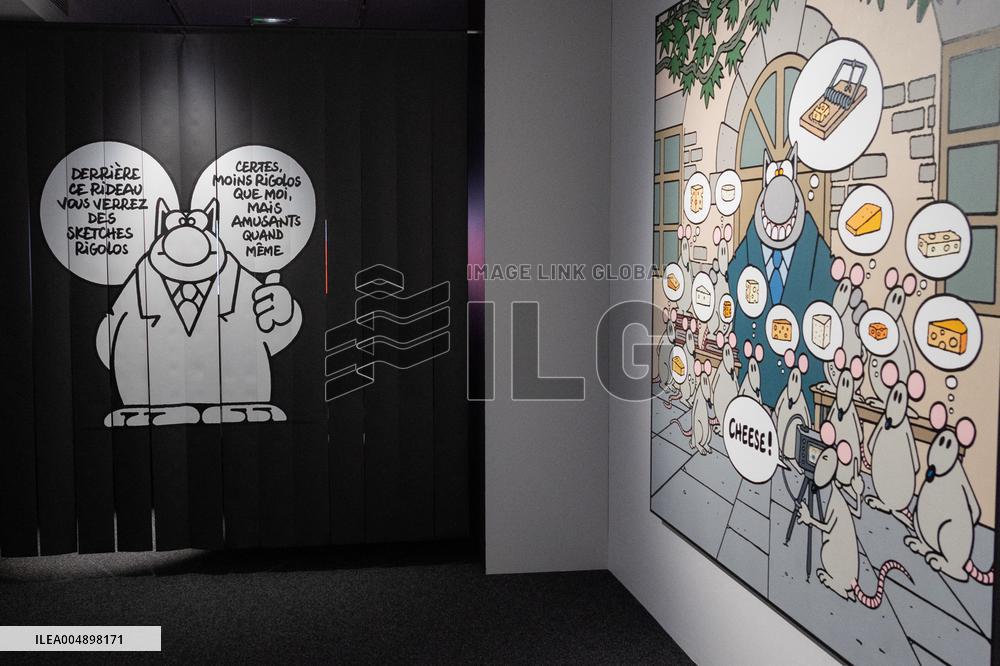 Exclusive - Philippe Geluck Exhibition Opens - Paris