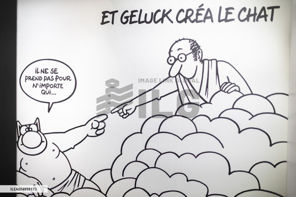 Exclusive - Philippe Geluck Exhibition Opens - Paris