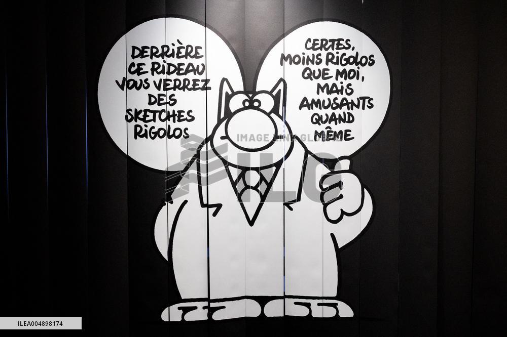 Exclusive - Philippe Geluck Exhibition Opens - Paris