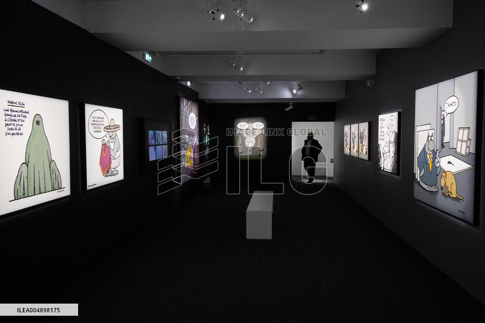 Exclusive - Philippe Geluck Exhibition Opens - Paris