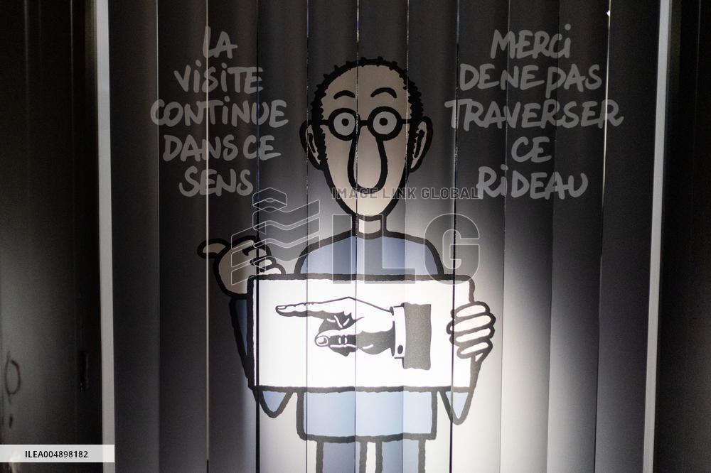 Exclusive - Philippe Geluck Exhibition Opens - Paris