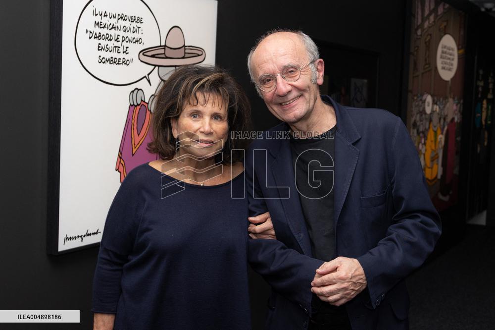 Exclusive - Philippe Geluck Exhibition Opens - Paris