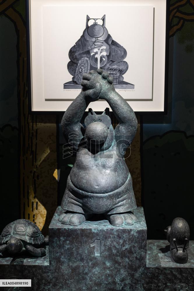 Exclusive - Philippe Geluck Exhibition Opens - Paris