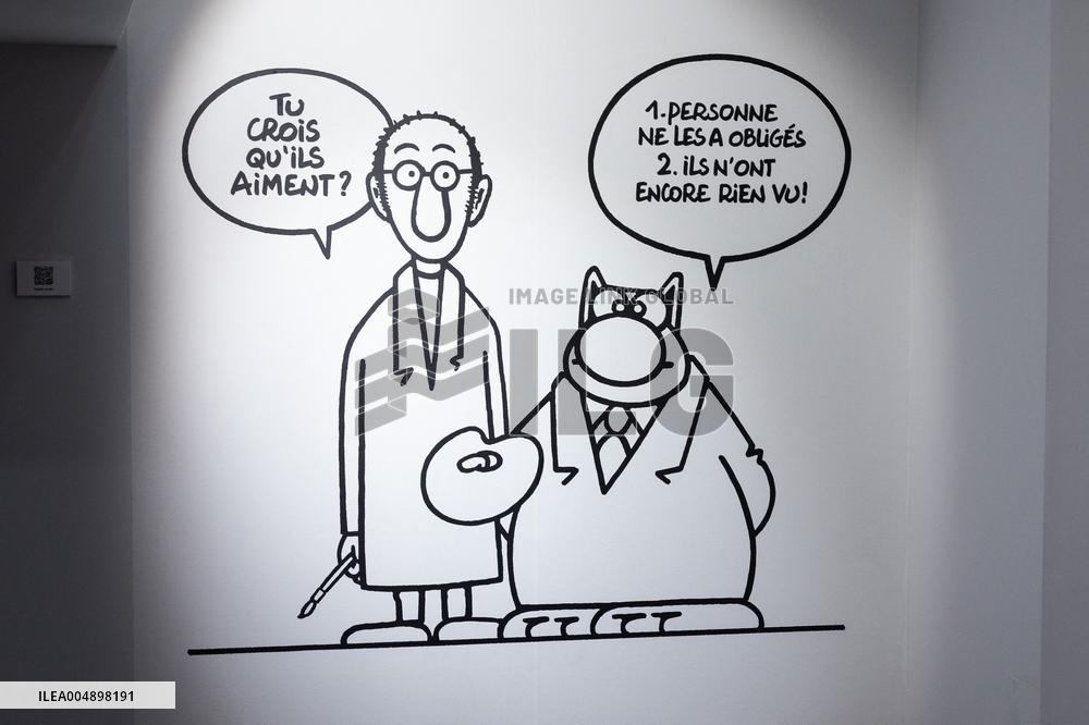 Exclusive - Philippe Geluck Exhibition Opens - Paris