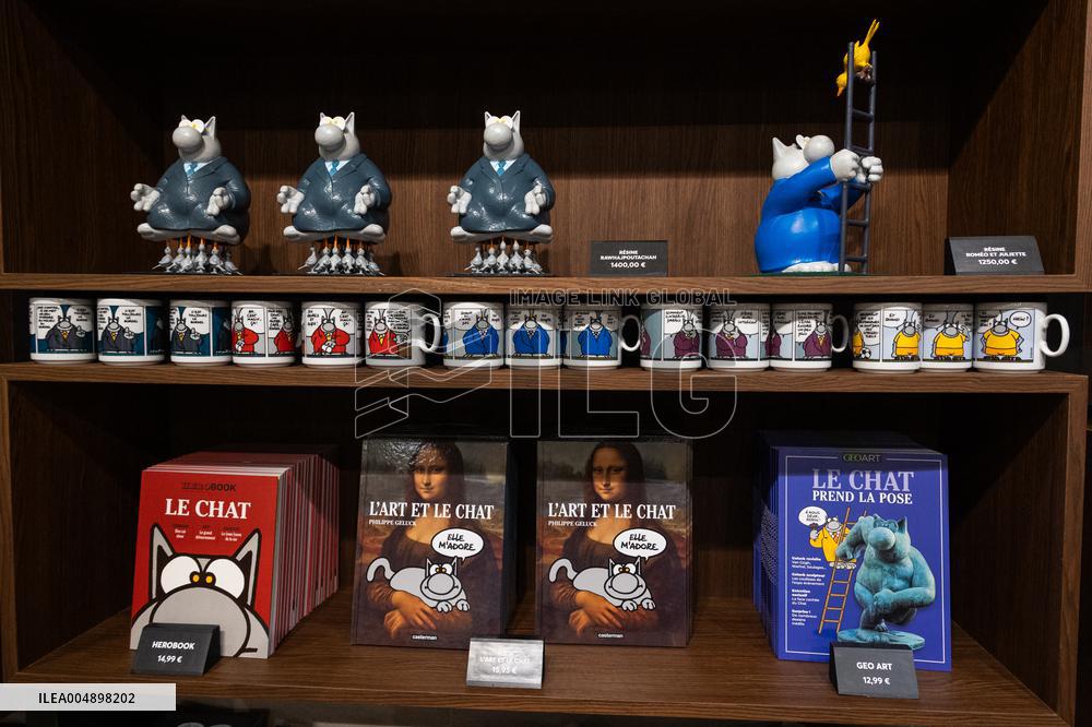 Exclusive - Philippe Geluck Exhibition Opens - Paris