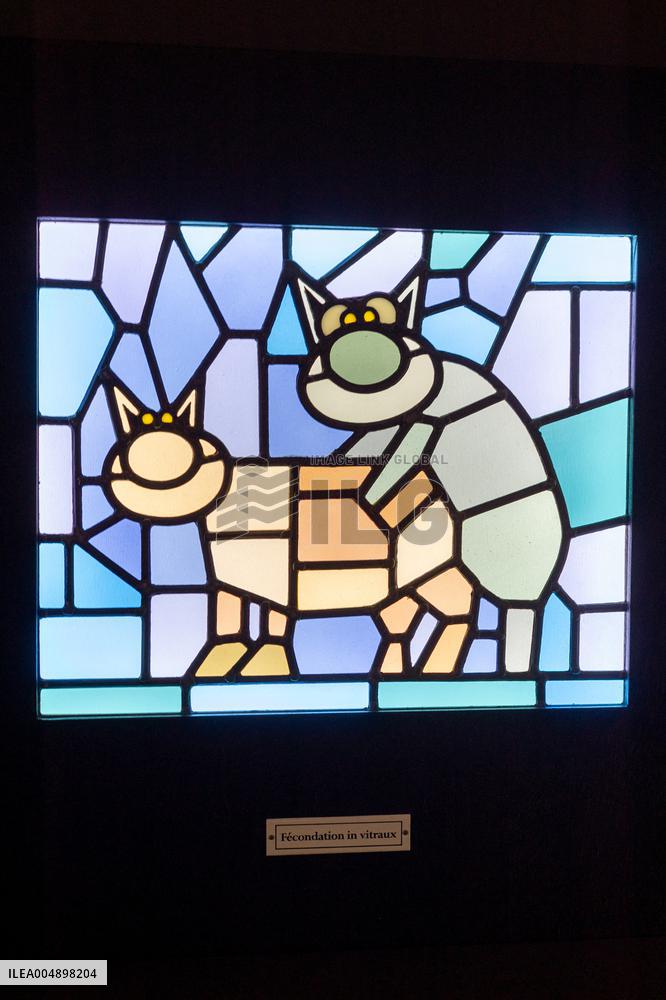 Exclusive - Philippe Geluck Exhibition Opens - Paris