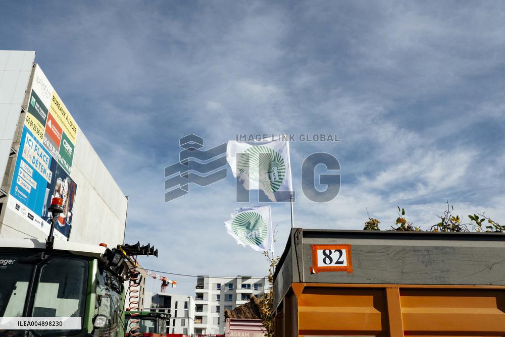 Farmers Mobilize Against Macron In Toulouse - France