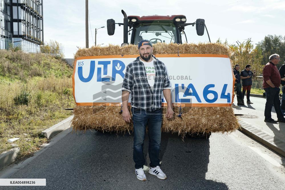 Farmers Mobilize Against Macron In Toulouse - France