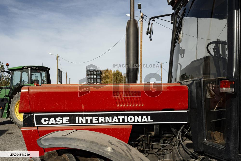 Farmers Mobilize Against Macron In Toulouse - France