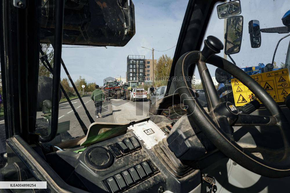 Farmers Mobilize Against Macron In Toulouse - France