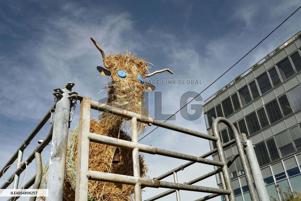 Farmers Mobilize Against Macron In Toulouse - France