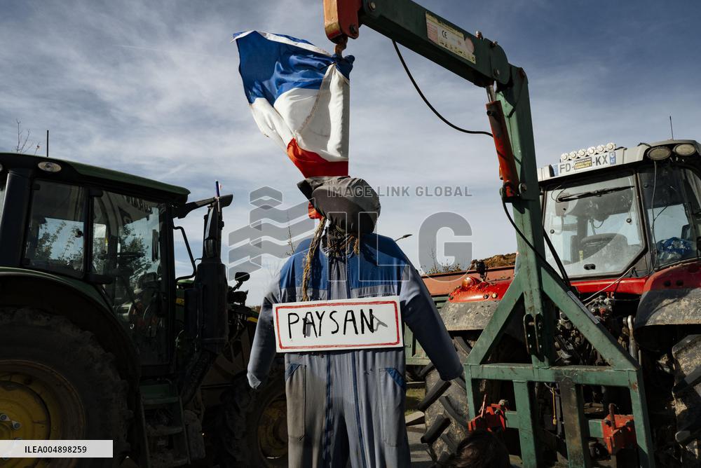 Farmers Mobilize Against Macron In Toulouse - France