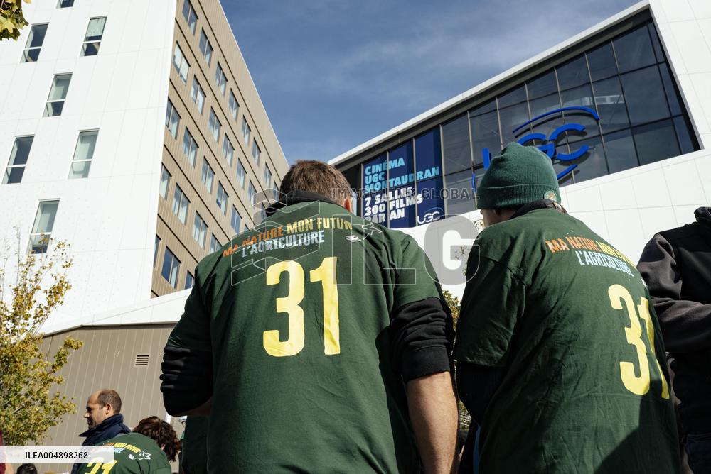 Farmers Mobilize Against Macron In Toulouse - France